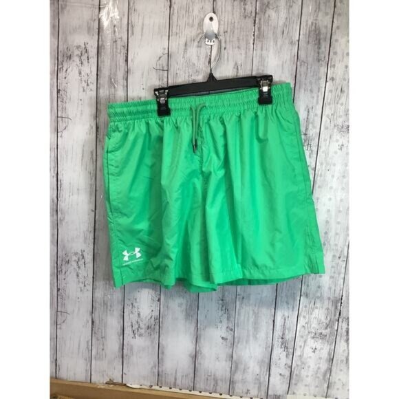 Preppy Streetwear Coquette Utility Under Armour Shorts Men's Green Size Large - Picture 1 of 5